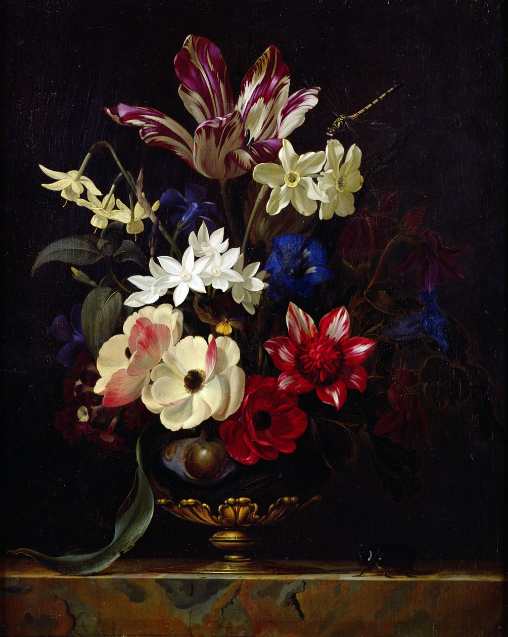 Stilleben med blomster av Willem van Aelst