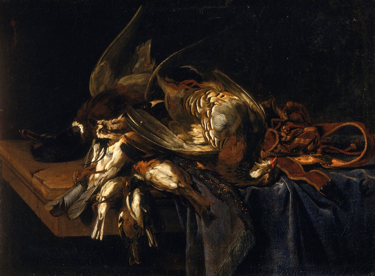 Stilleben med vilt av Willem van Aelst