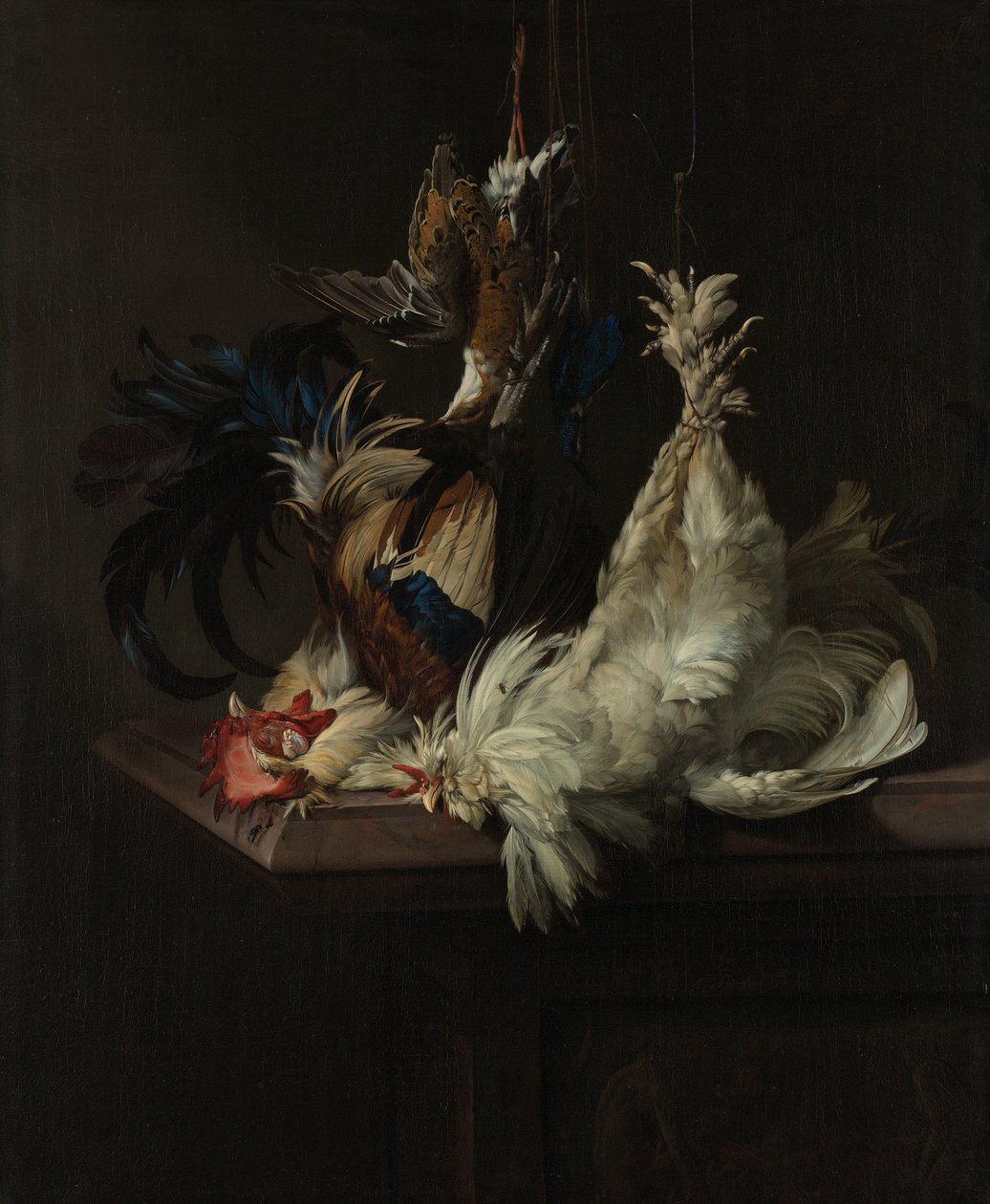 Stilleben med fjærfe av Willem van Aelst