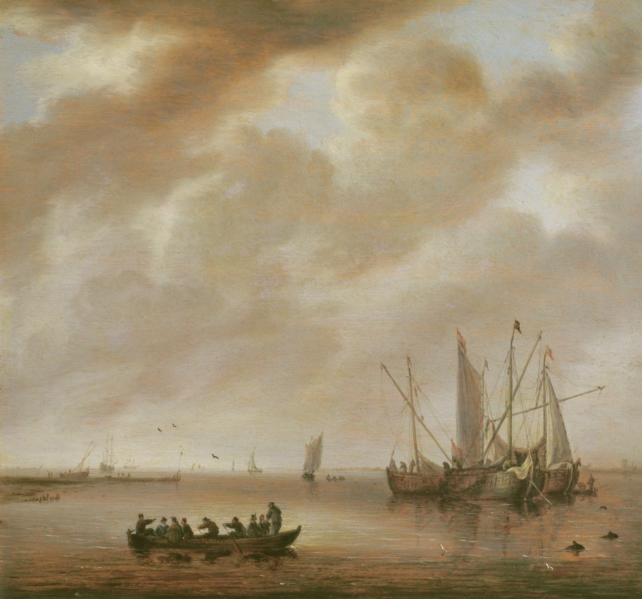 Det rolige havet, 1651 av Willem van Diest