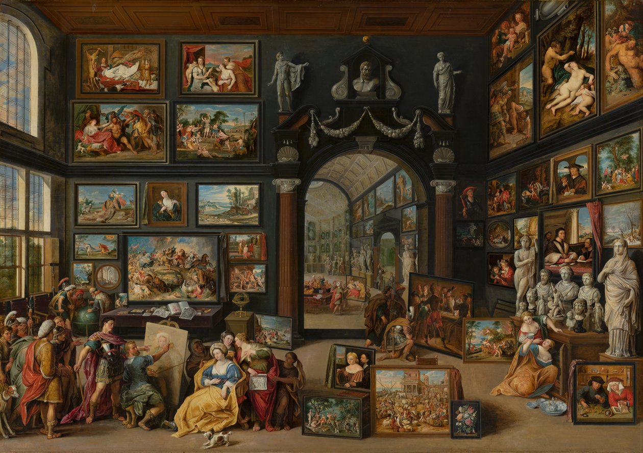 Apelles Painting Campaspe, ca. 1630 av Willem van II Haecht