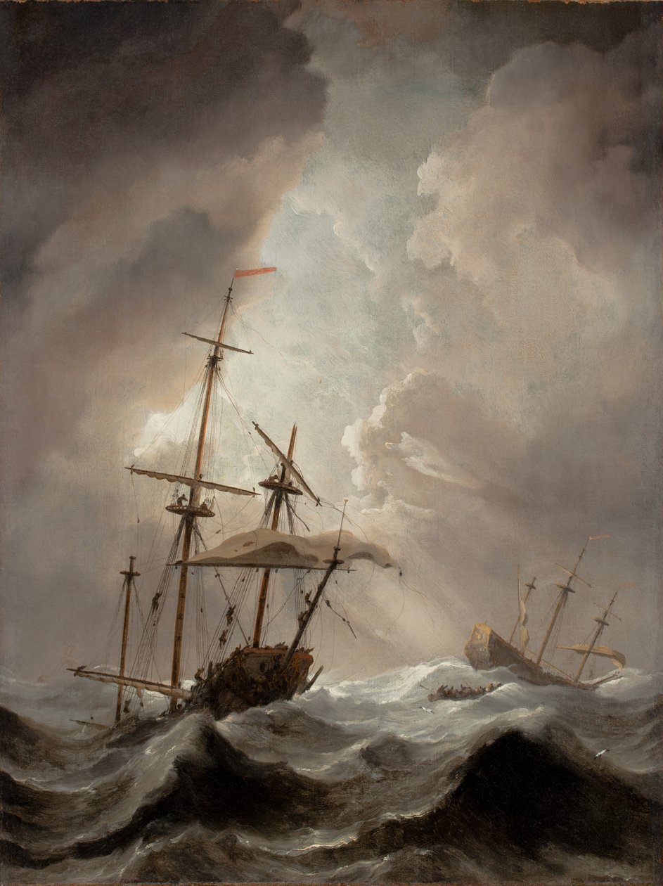 Storm til sjøs av Willem van de Velde