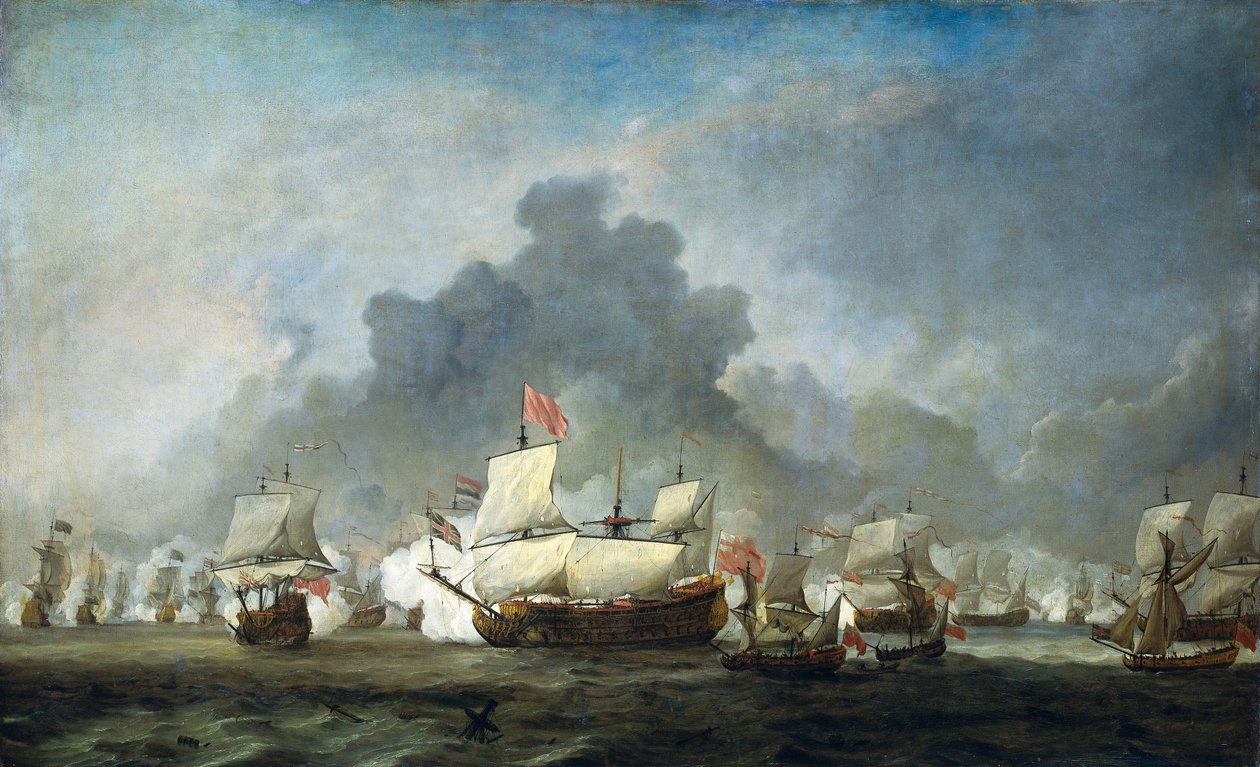 Treffet til Michiel Adriaensz de Ruyter mot hertugen av York av Willem van de Velde