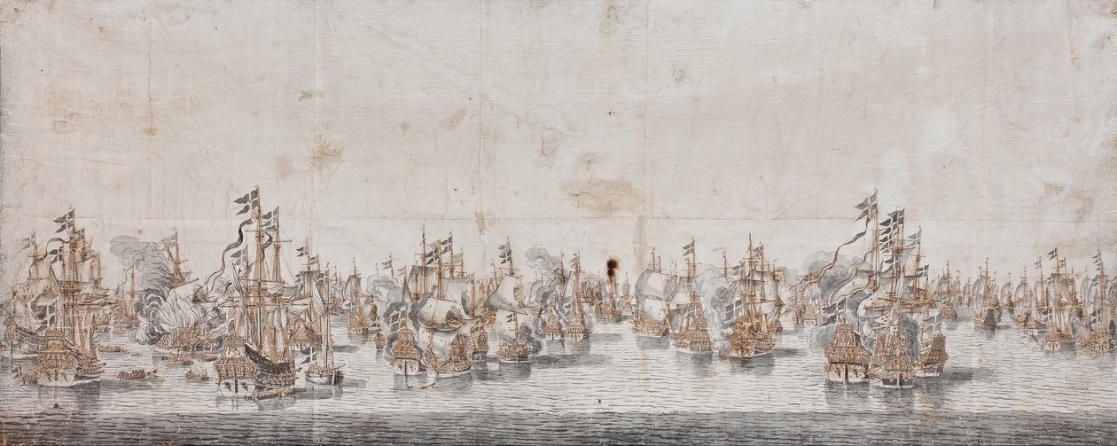 Slaget ved Femern av Willem van de Velde the Elder