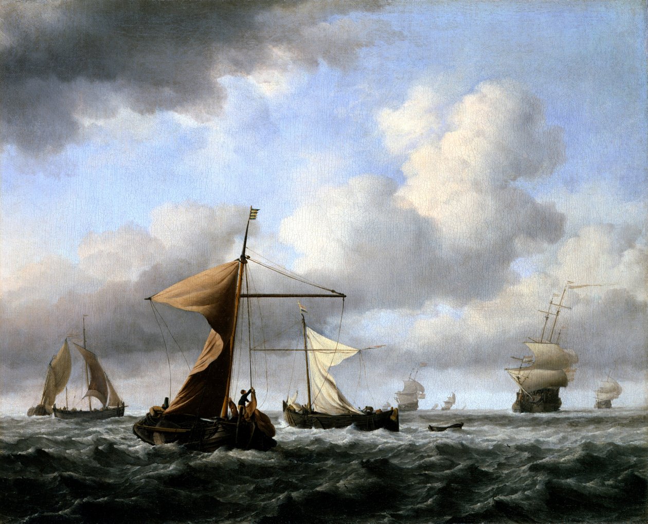 En rask bris av Willem van de Velde the Younger