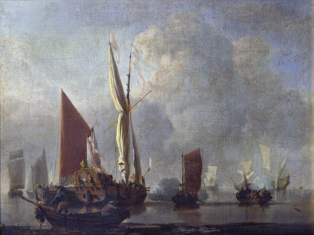Sjøslag av Willem van de Velde the Younger