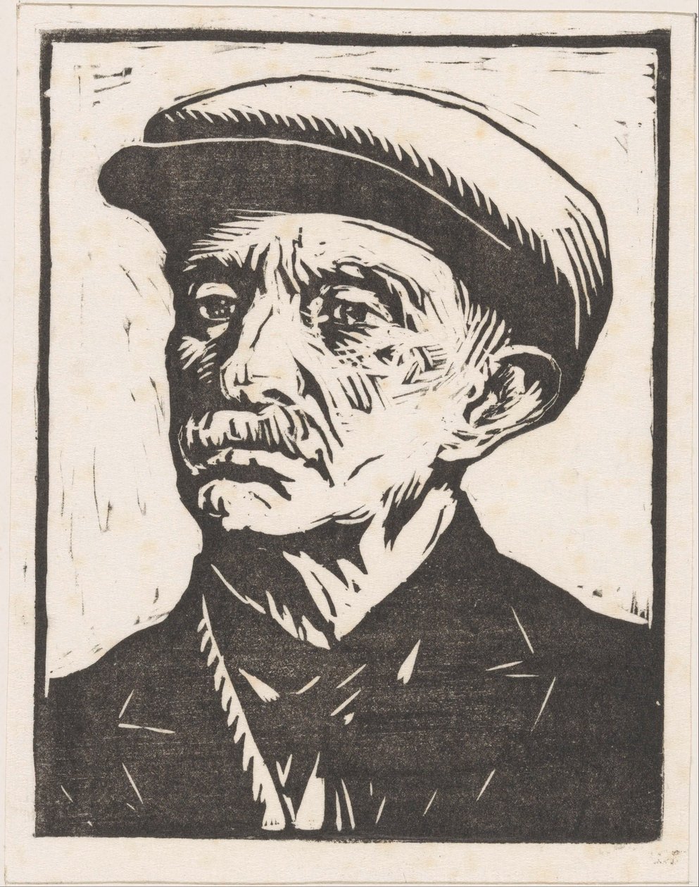 Portrett av en ukjent mann av Willem Adrianus Grondhout (signed by artist)