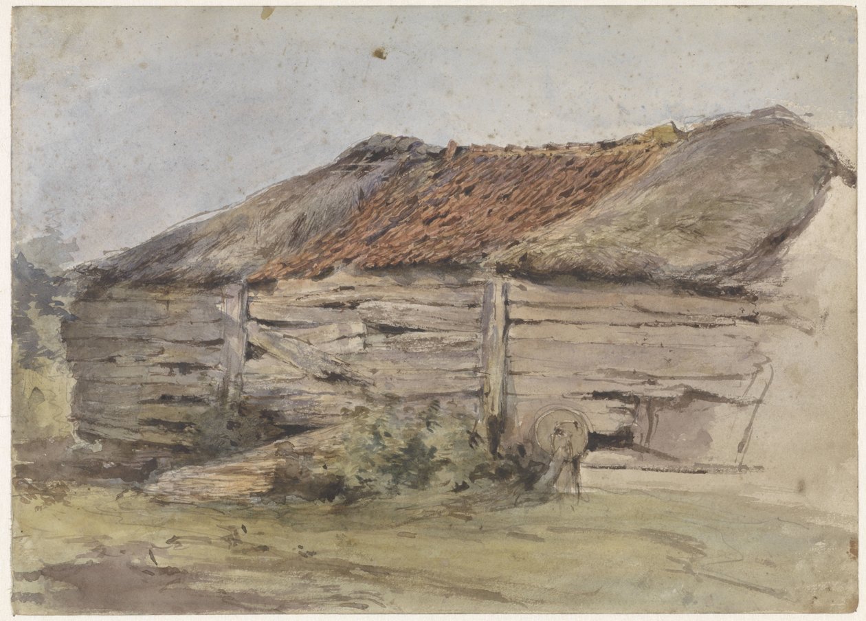 Gammel låve av Willem Anthonie van Deventer