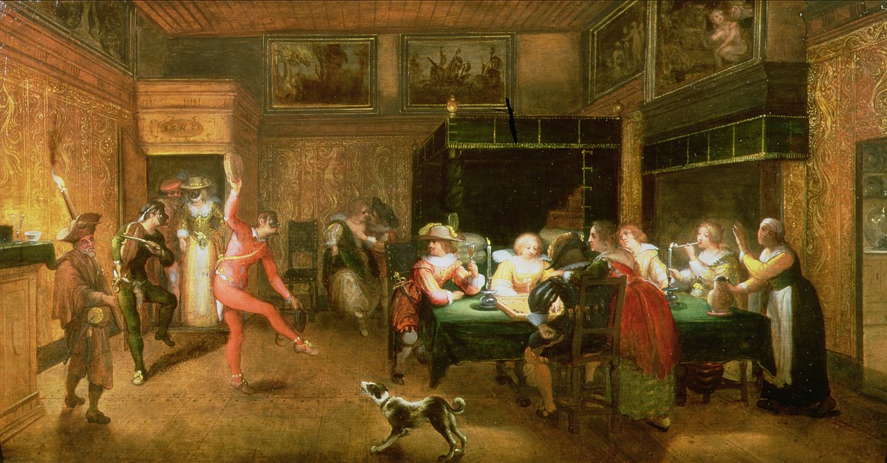 En underholdende harlekin av Willem Anthonissone Anthonis
