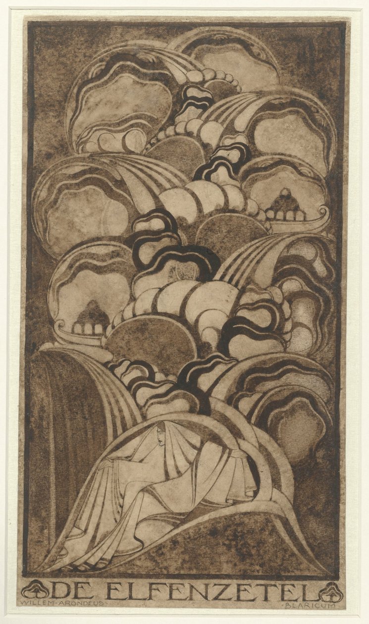 De Elfenzetel (original tittel på objekt) av Willem Arondéus (signed by artist)