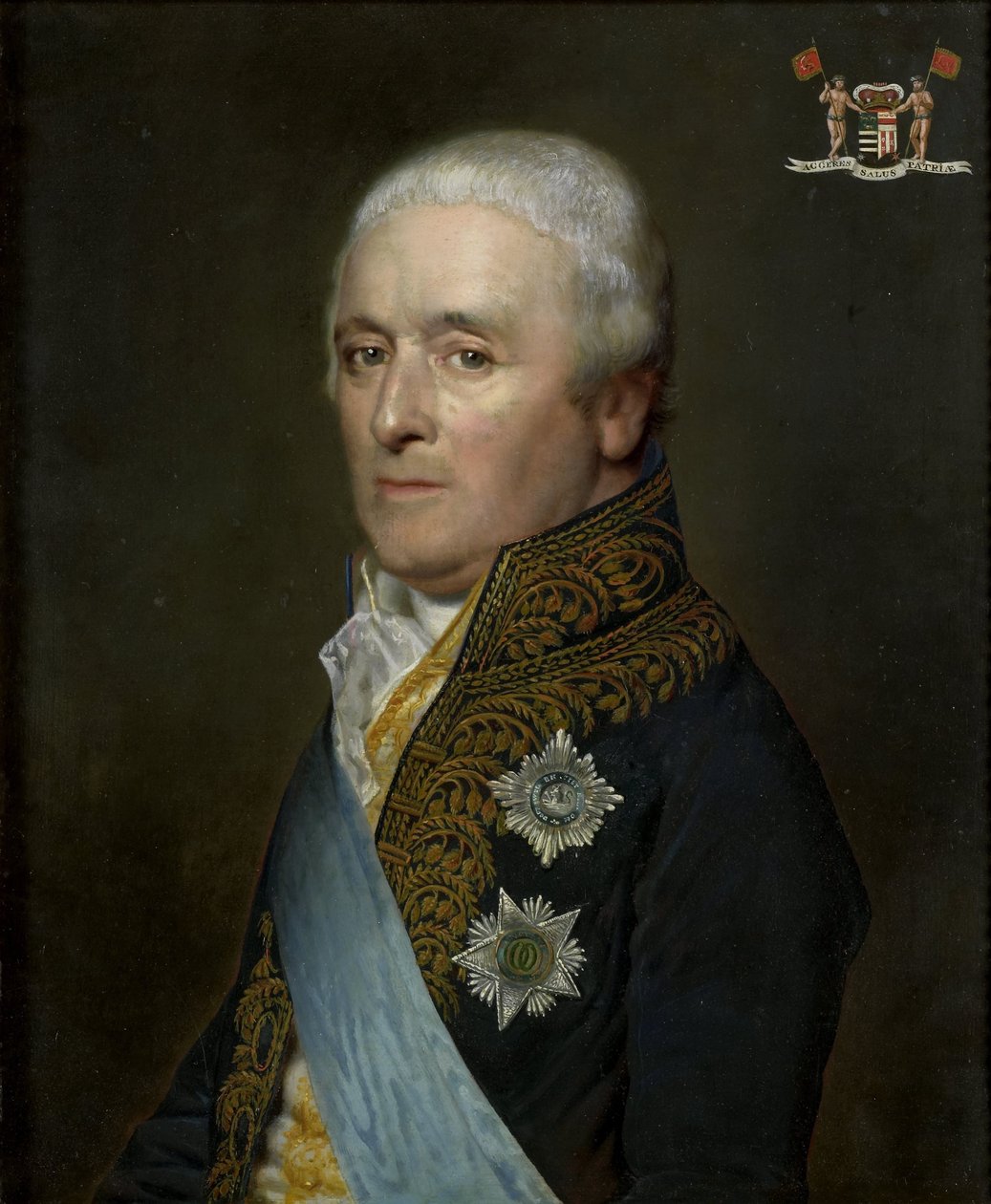 Adriaen Pieter Twent (1745-1816), greve av Rosenburg, minister for indre farvann, innenriksminister og kammerherre for kong Louis Napoleon av Willem Bartel van der Kooi