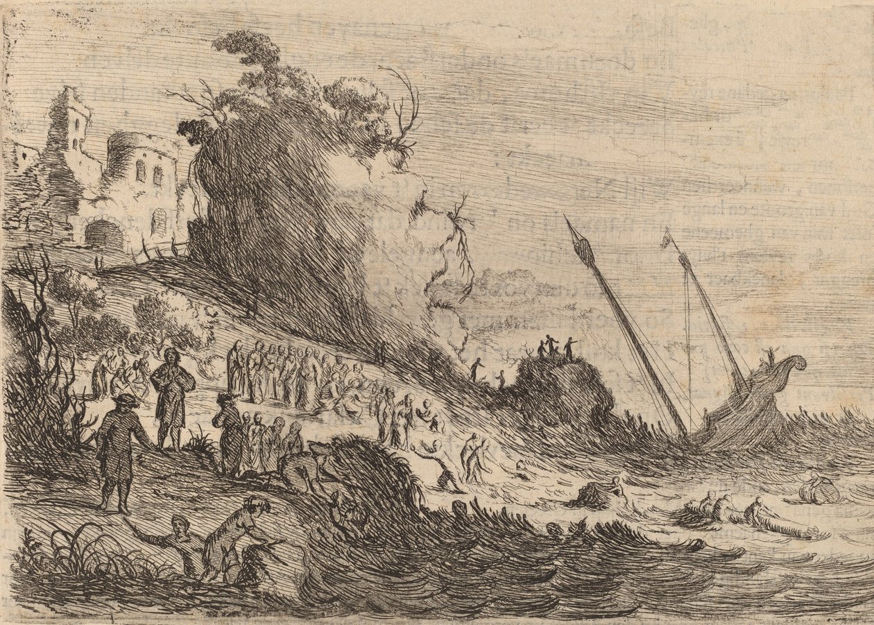 Saint Paul ble forliste på øya Malta, 1634. av Willem Basse