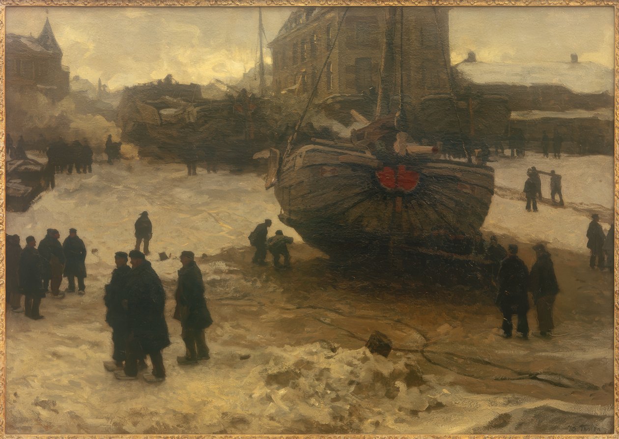 Fiskebåter i Scheveningen av Willem Bastiaan Tholen