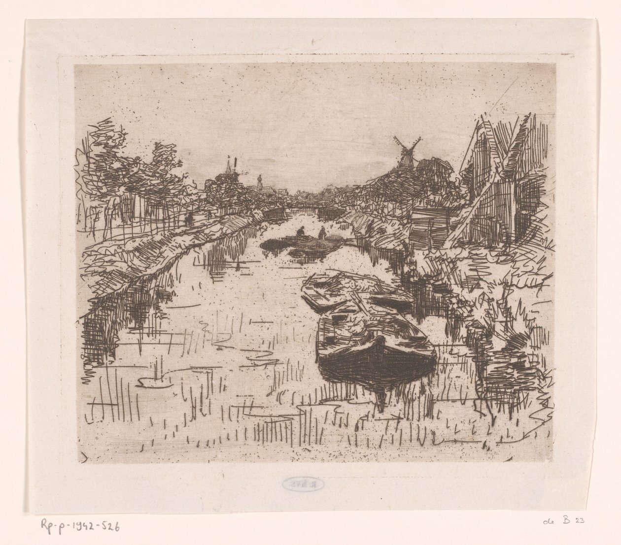 Kanal med lektere Kanal (original tittel) av Willem Bastiaan Tholen