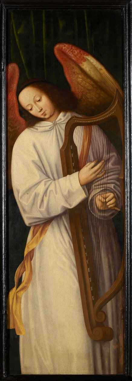 Angel Playing Harp, ca 1559. av Willem Benson