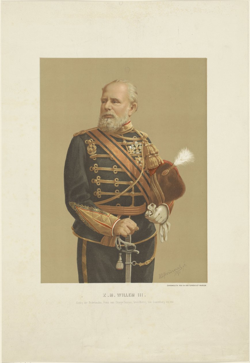 Portrett av William III, konge av Nederland av Willem Bernardus IJzerdraat