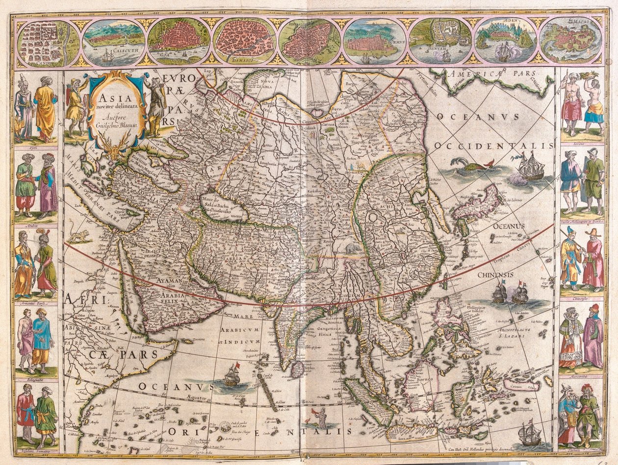 Asia, i #39;Theatrum Orbis Terrarum, sive Atlas Novus#39; av Willem Blaeu, Amsterdam av Willem Blaeu