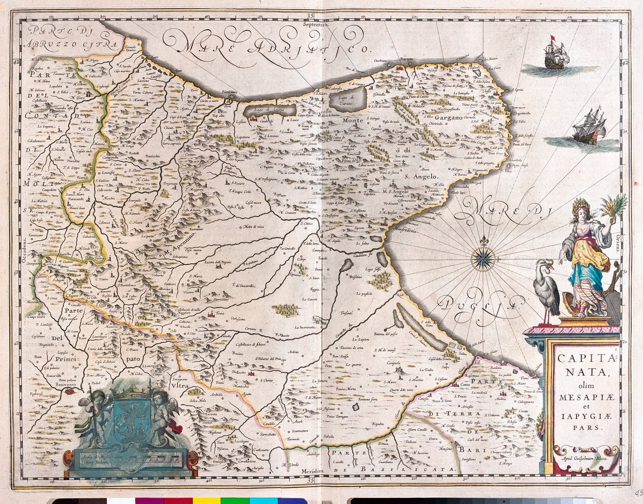 Foggia, Italia, i #39;Theatrum Orbis Terrarum, sive Atlas Novus#39; av Willem Blaeu, Amsterdam av Willem Blaeu