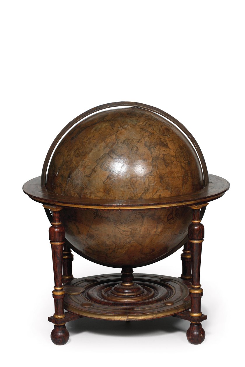 Store par bibliotekkloder, den jordiske 1645/48, den himmelske etter ca. 1630 av Willem Blaeu