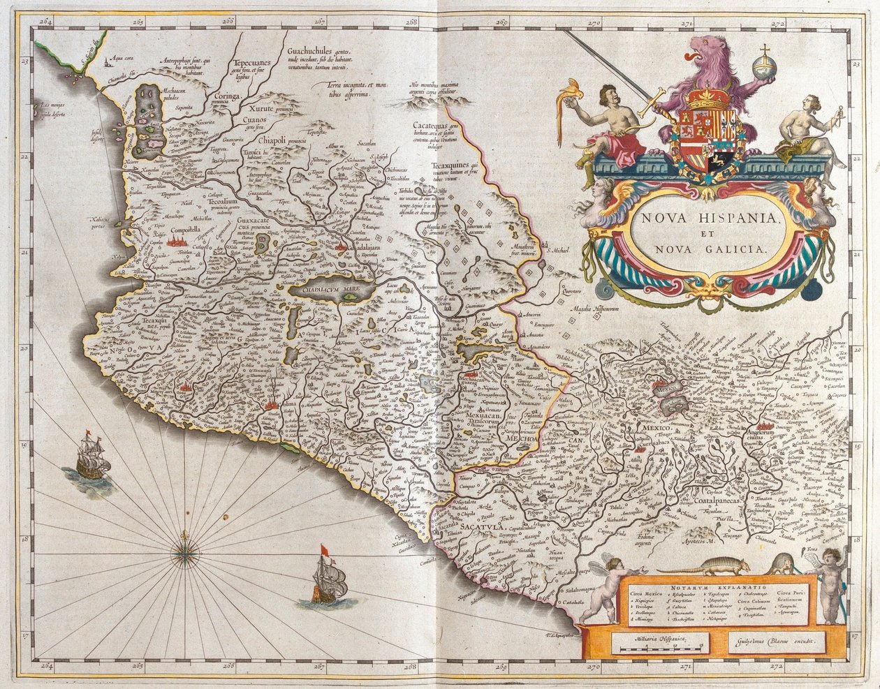 Mexico, i #39;Theatrum Orbis Terrarum, sive Atlas Novus#39; av Willem Blaeu, Amsterdam av Willem Blaeu