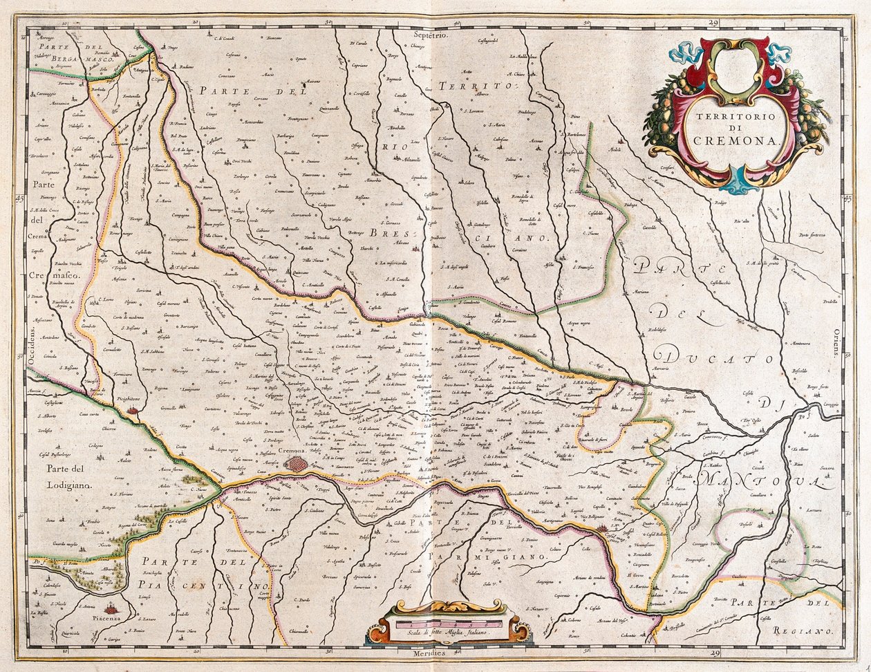 by Cremona, Italia, i #39;Theatrum Orbis Terrarum, sive Atlas Novus#39; av Willem Blaeu, Amsterdam av Willem Blaeu