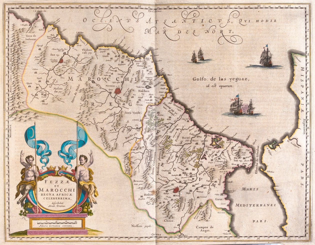 nordvest-Afrika og Marokko, i #39;Theatrum Orbis Terrarum, sive Atlas Novus#39; av Willem Blaeu, Amsterdam av Willem Blaeu