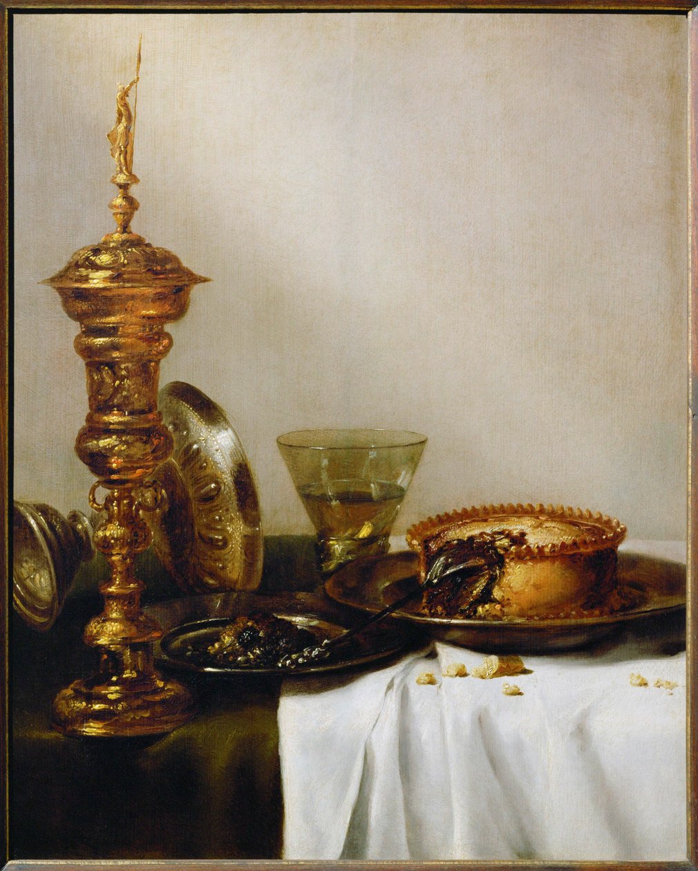 Frokoststilleben med kalk (maleri) av Willem Claesz. Heda