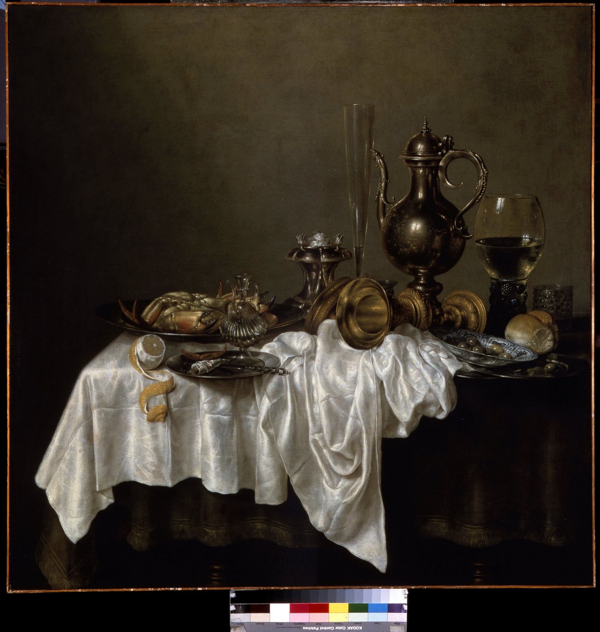 Frokost med hummer. (Frokost med en hummer). Stilleben. Maleri av Willem Claesz Heda (1594-1680) av Willem Claesz. Heda