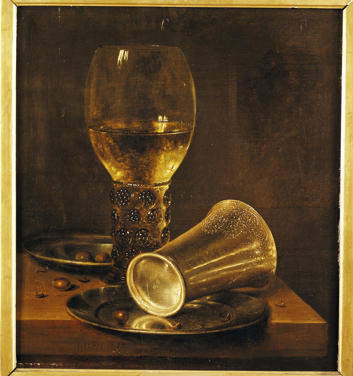 Stilleben med en beger, 1653 av Willem Claesz. Heda