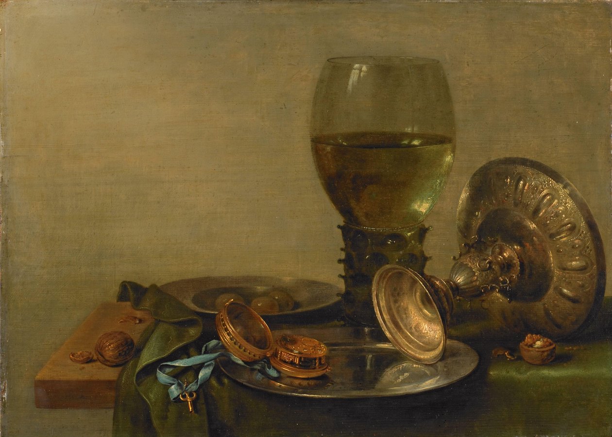 Stilleben med en sølv Tazza av Willem Claesz. Heda
