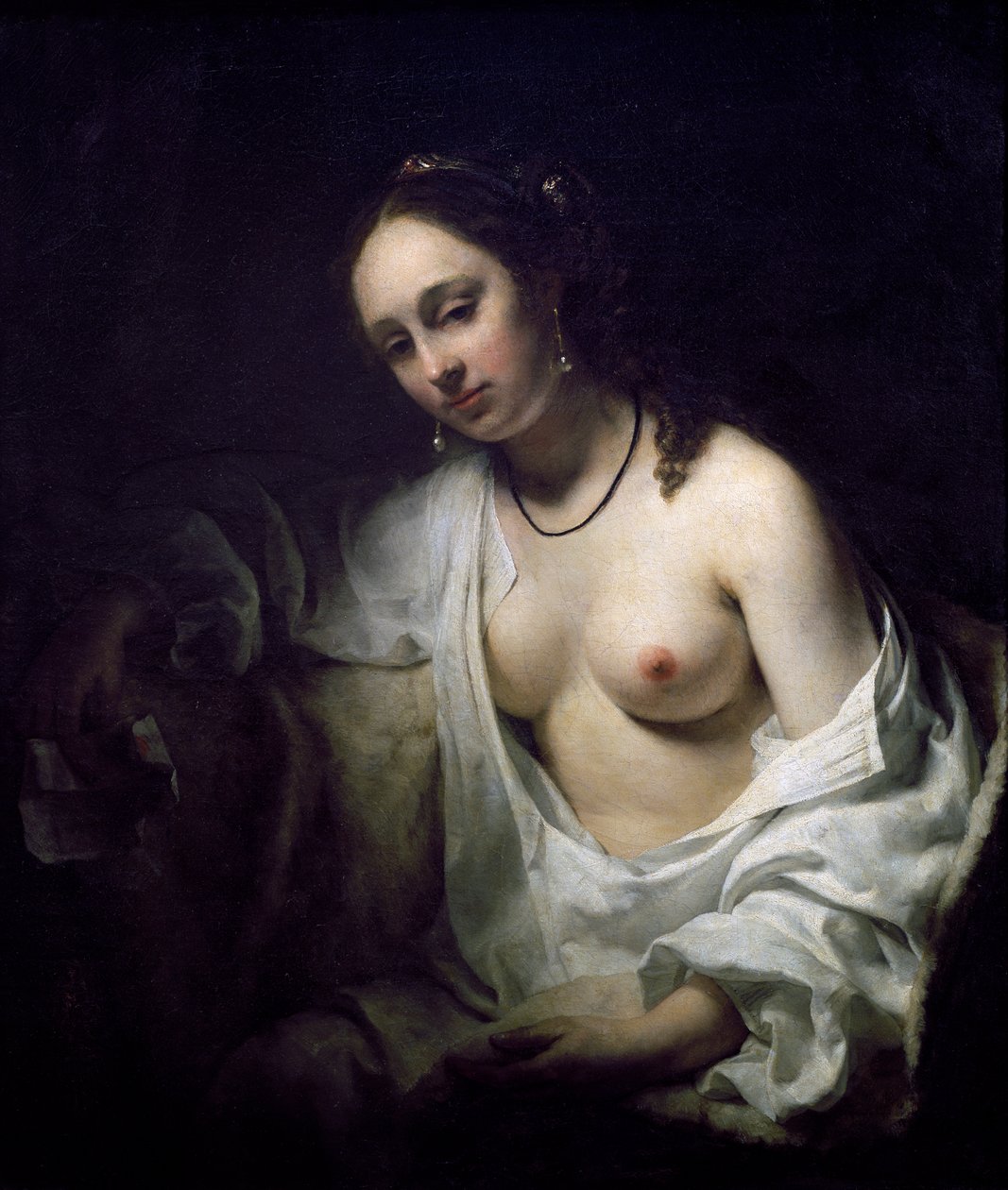 Bathsheba mottar brev fra David, av Willem Drost av Willem Drost