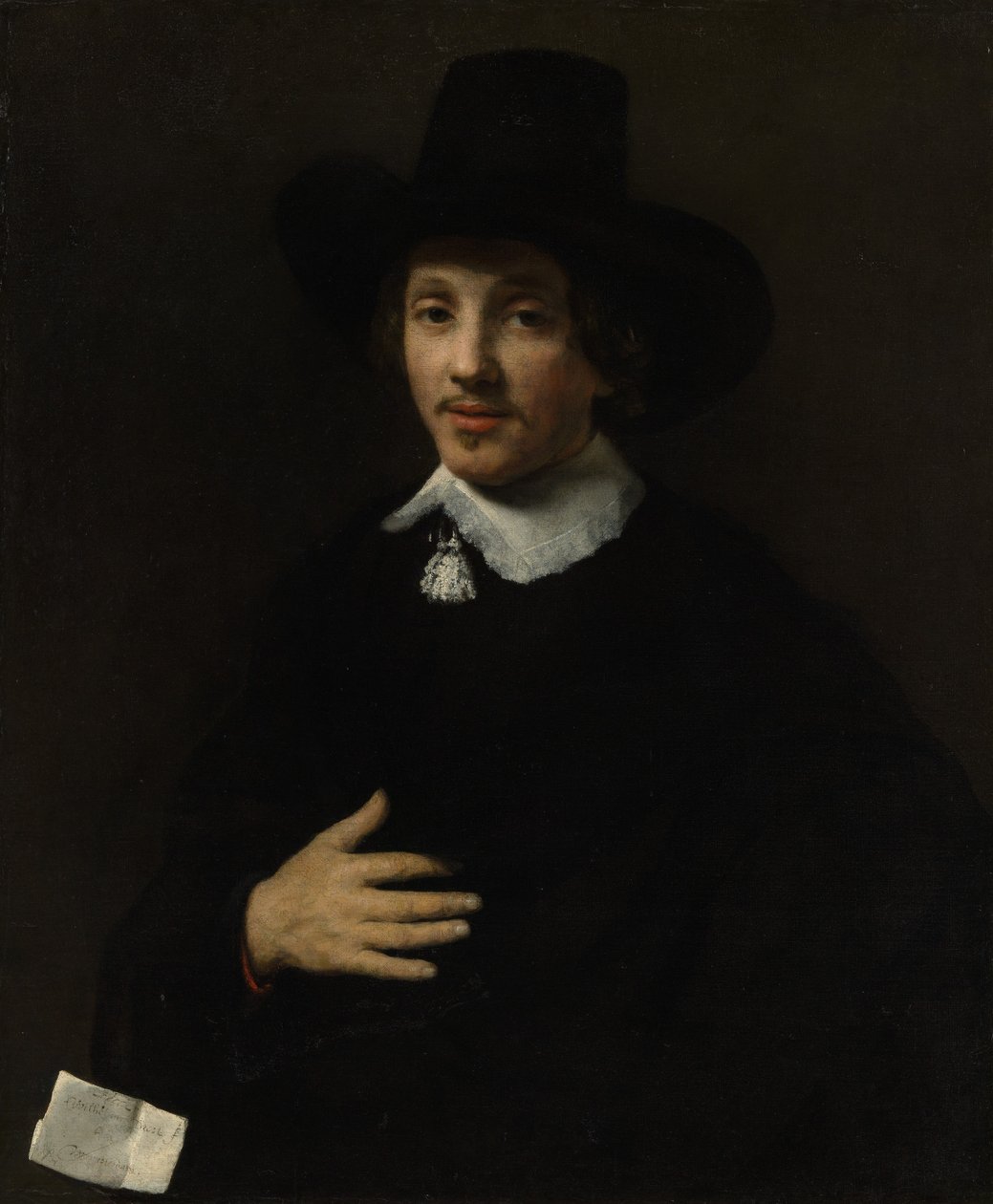 Portrett av en mann selvportrett, 1653 eller 1655. av Willem Drost