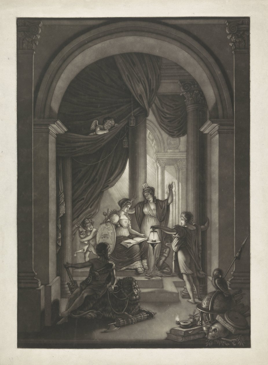Allegori om frimureriet, ca. 1810-1840 av Willem Grebner