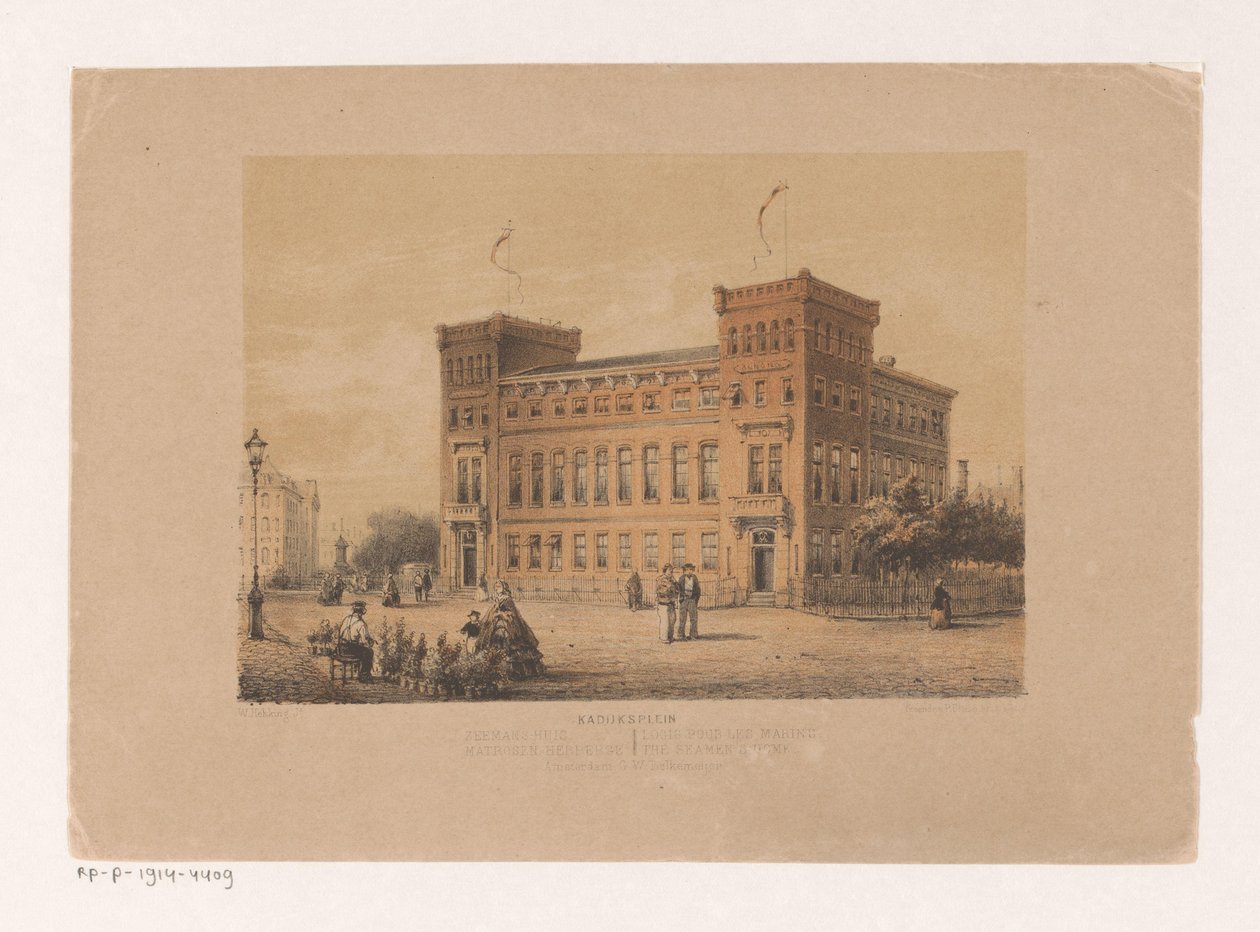 Sjømannshus på Kadijksplein i Amsterdam av Willem Hekking jr.