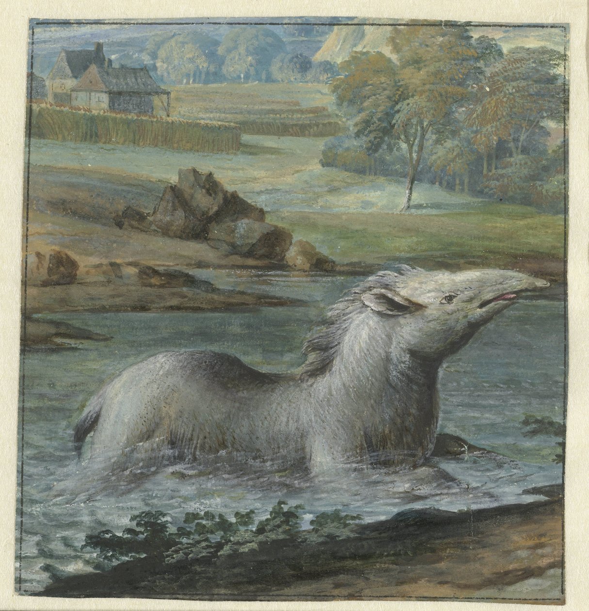 Tapir i vannet av Willem Hendrik Wilhelmus van Royen