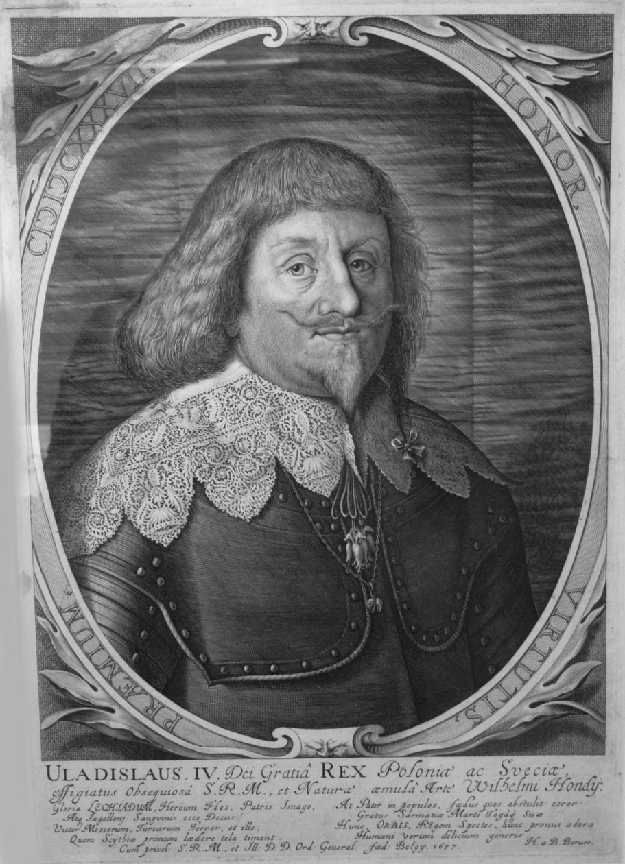 Kong Wladyslaw IV Vasa av Polen 1595-1648, tsar av Russland, 1637 av Willem Hondius