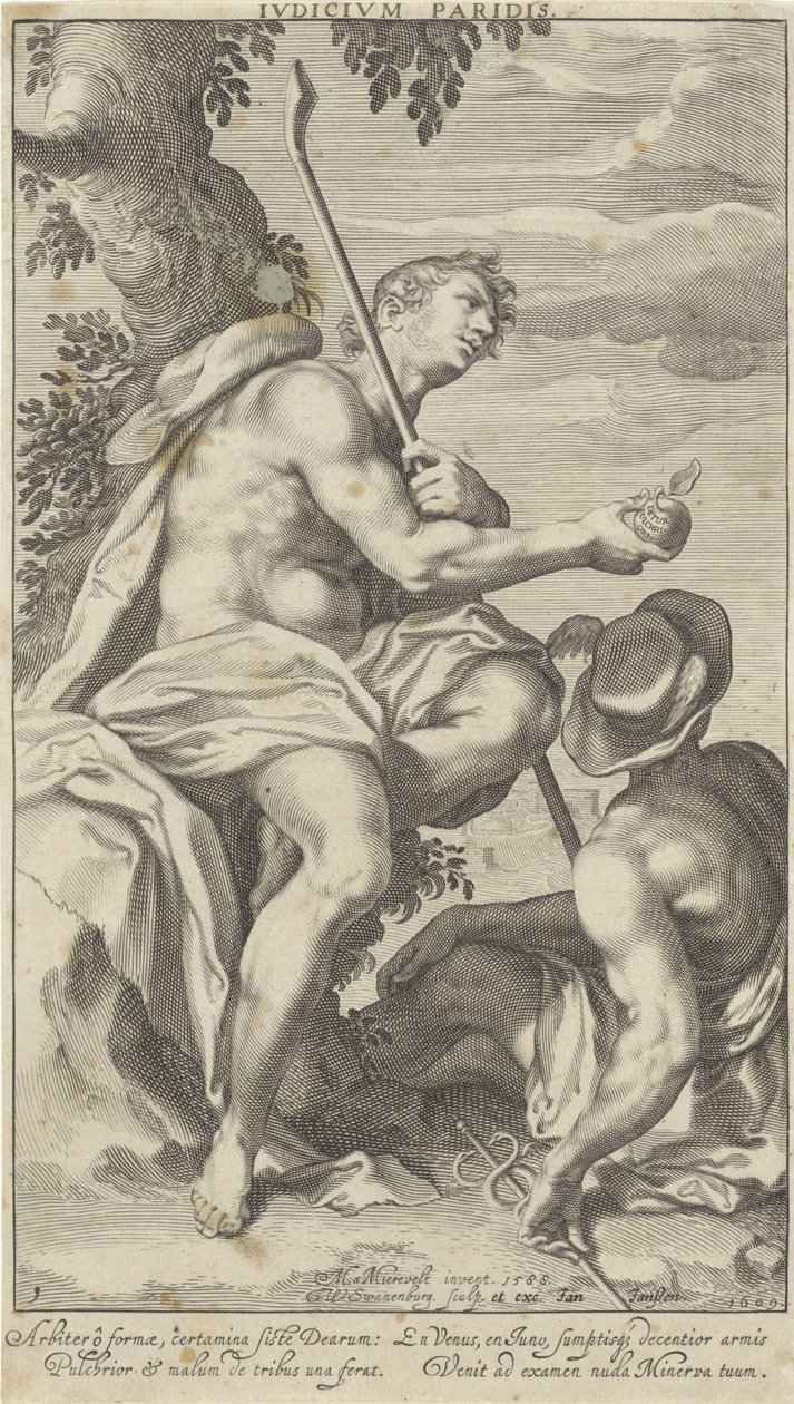 Paris og Mercurius Judgment of Paris (tittel på objekt) Oordeel van Paris (serietittel) av Willem Isaacsz. van Swanenburg
