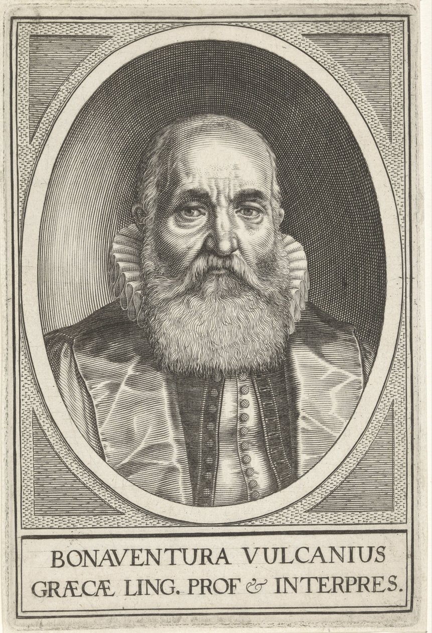 Portrett av Bonaventura Vulcanius av Willem Isaacsz. van Swanenburg
