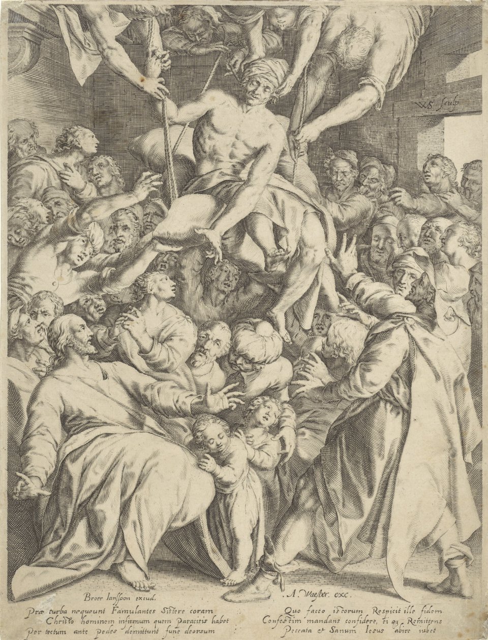 Lammet senket til Kristus gjennom taket av Willem Isaacsz. van Swanenburg