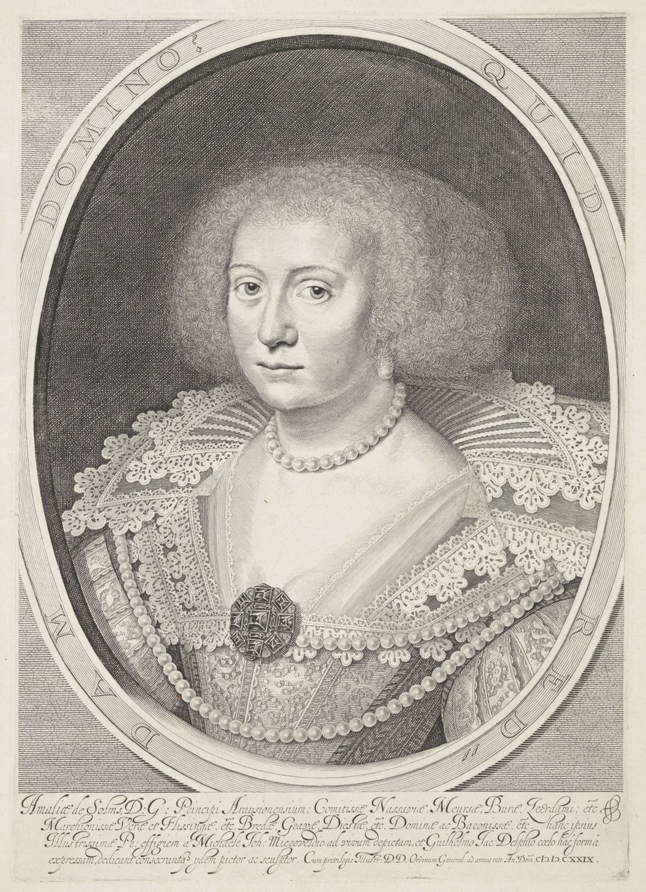 Portrett av Amalia van Solms av Willem Jacobsz Delff