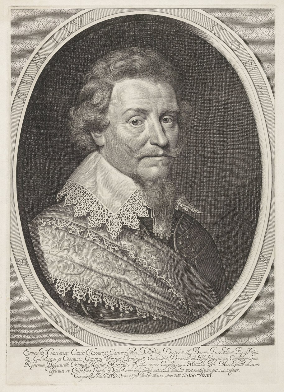 Portrett av Ernst Casimir, greve av Nassau-Dietz av Willem Jacobsz Delff