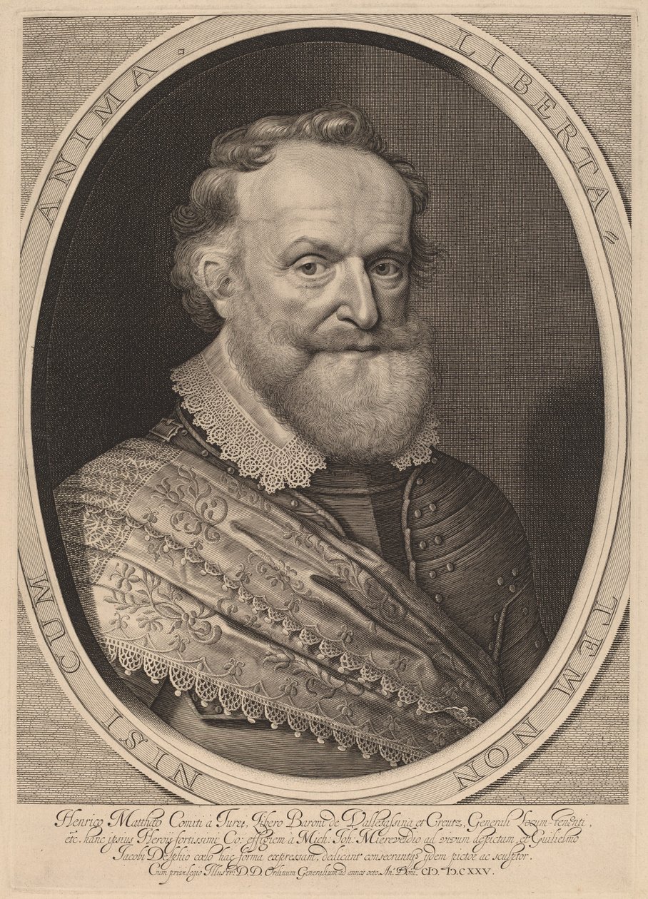 Hendrik Matthias, greve av Thurn og drosjer av Willem Jacobsz Delff after Michiel van Miereveld