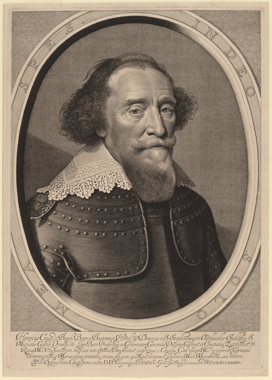Henry, grev de Bergh av Willem Jacobsz Delff after Michiel van Miereveld