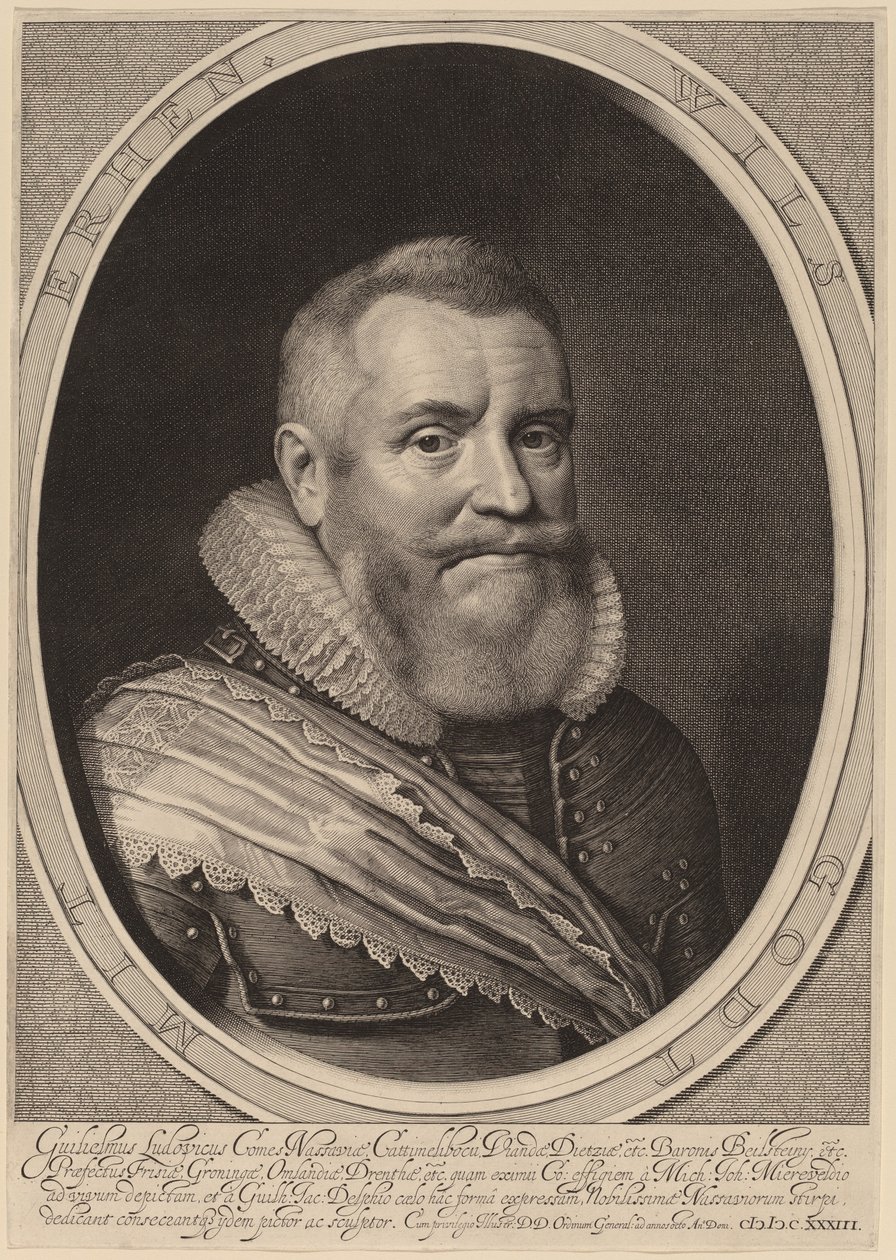 William Louis, greve av Nassau-Beilstein av Willem Jacobsz Delff after Michiel van Miereveld