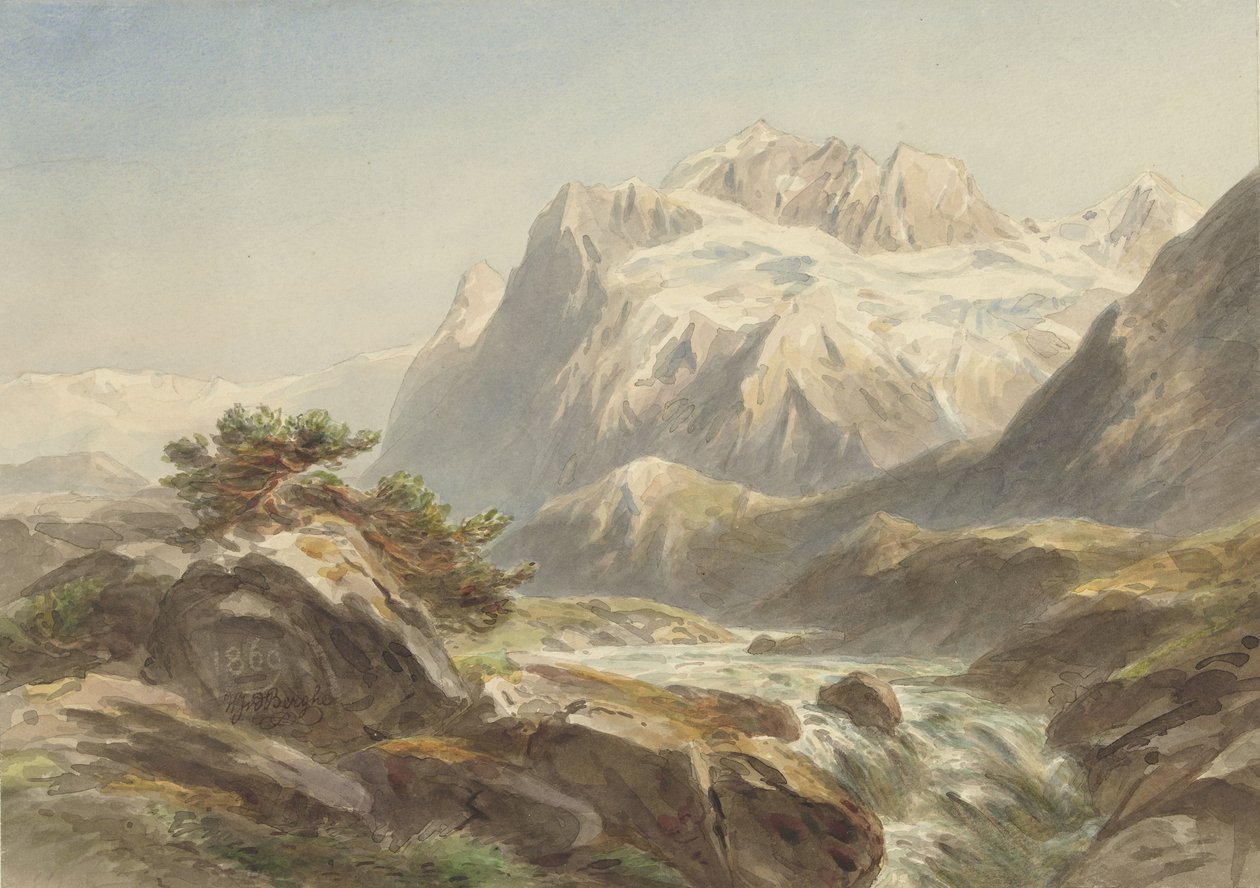 fjellandskap av Willem Jan van den Berghe