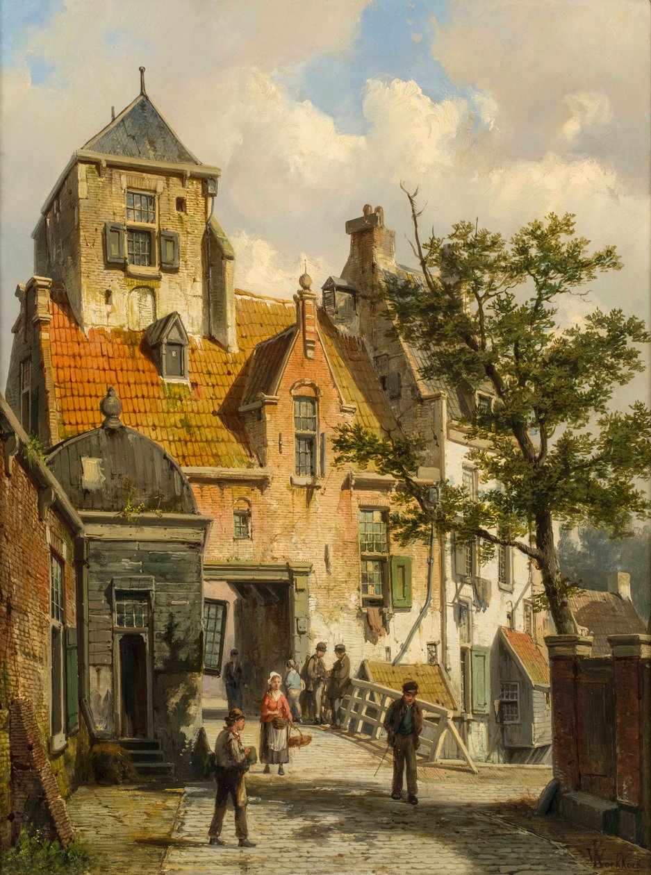 En utsikt over Haarlem, 1891 av Willem Koekkoek