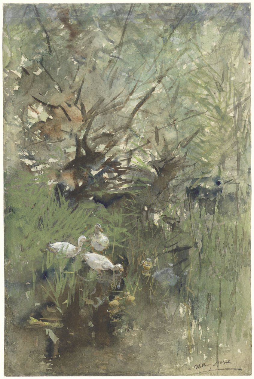 Ender under vier av Willem Maris