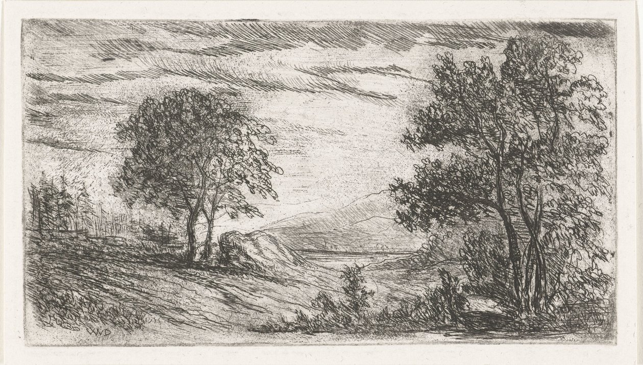 kupert landskap av Willem Matthias Jan van Dielen