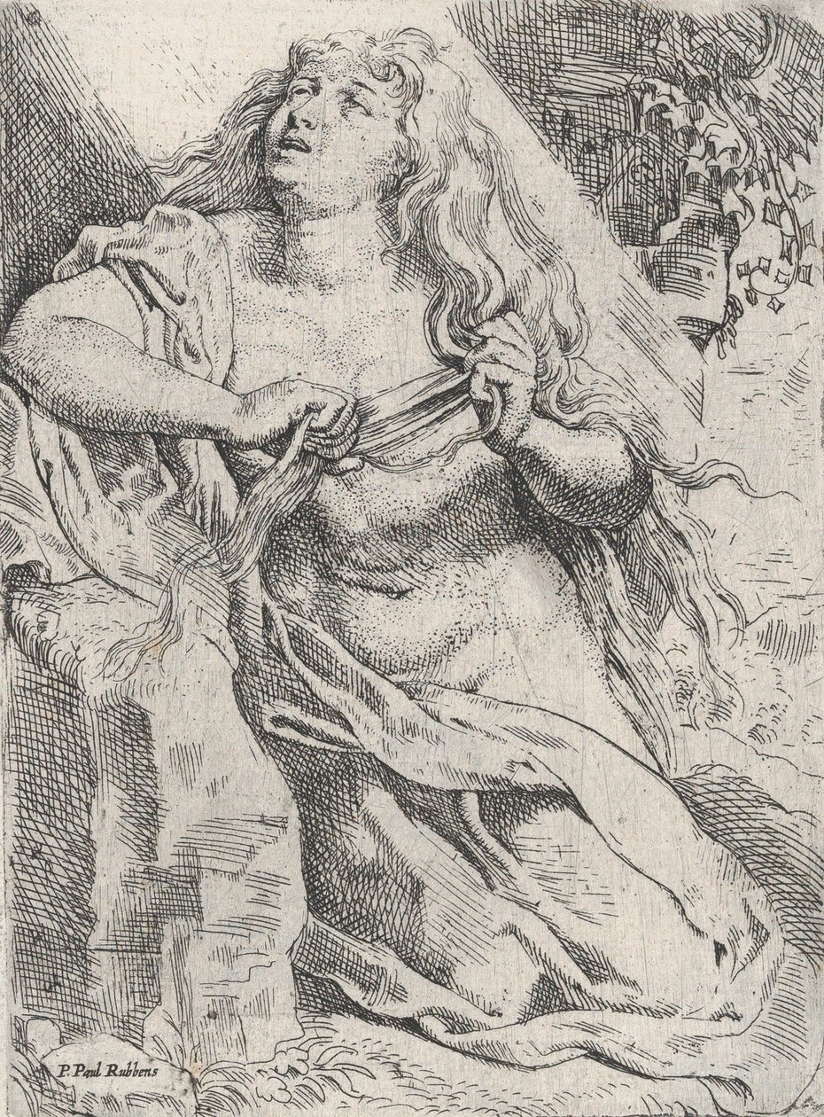 Maria Magdalena i villmarken, ca. 1613-14. av Willem Pietersz. Buytewech