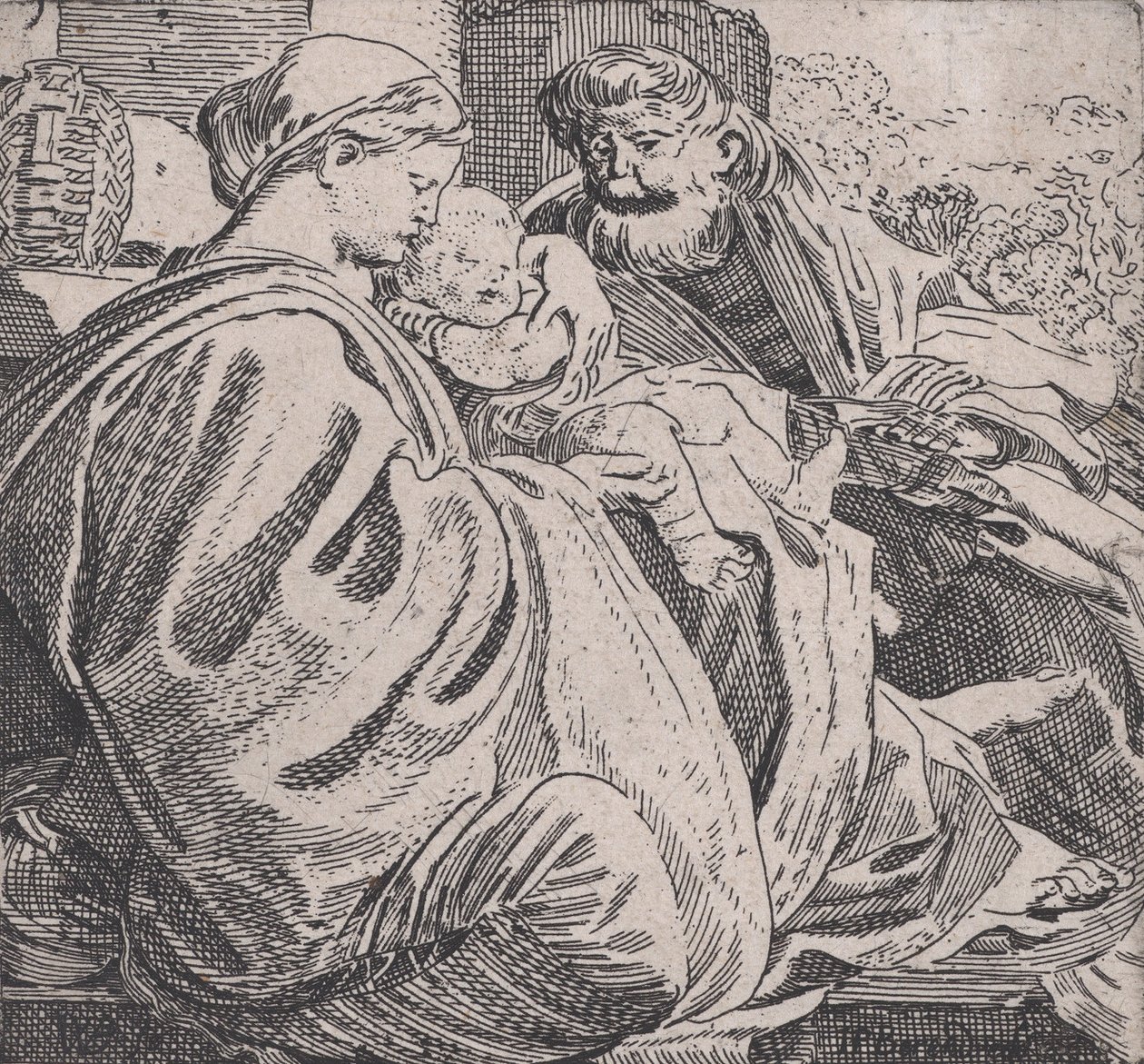 Den hellige familie hviler, ca. 1615. av Willem Pietersz. Buytewech